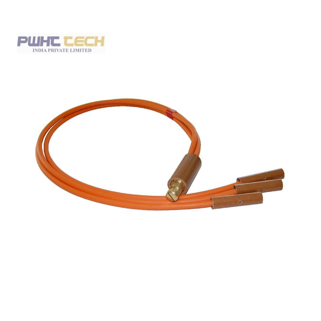 2-Way Splitter Cable – 10mm², 1m Long, Orange