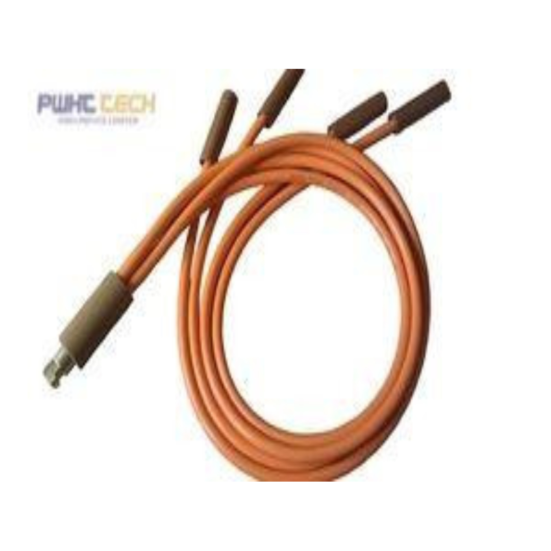 4-Way Splitter 10mm² Cable (1m Long) in Orange