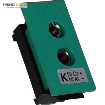 Panel Mounted Thermocouple Socket Type K (Green)