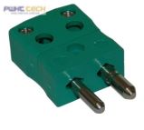 Thermocouple Plug Type K ‘Quick Wire’ (Green) – Solid Pins